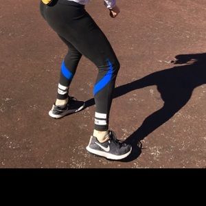 Pink black sweatpants!